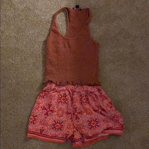 AE/Hollister shorts/tank